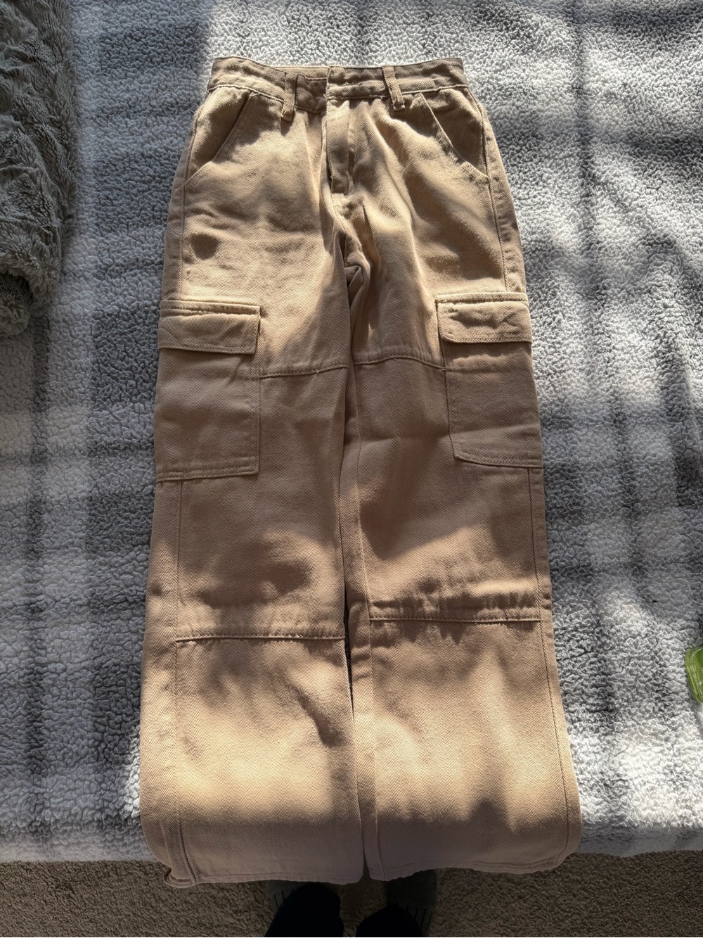 Women’s Cargo Work Pants in Khaki - Durable fashion